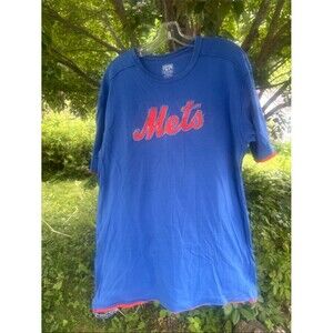 Majestic Blue Mets Short Sleeve Tee M